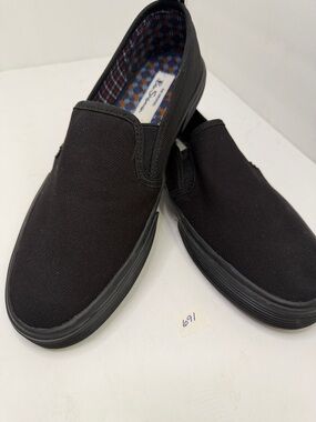 Ben Sherman The Original Black Slip-On Canvas Shoes -